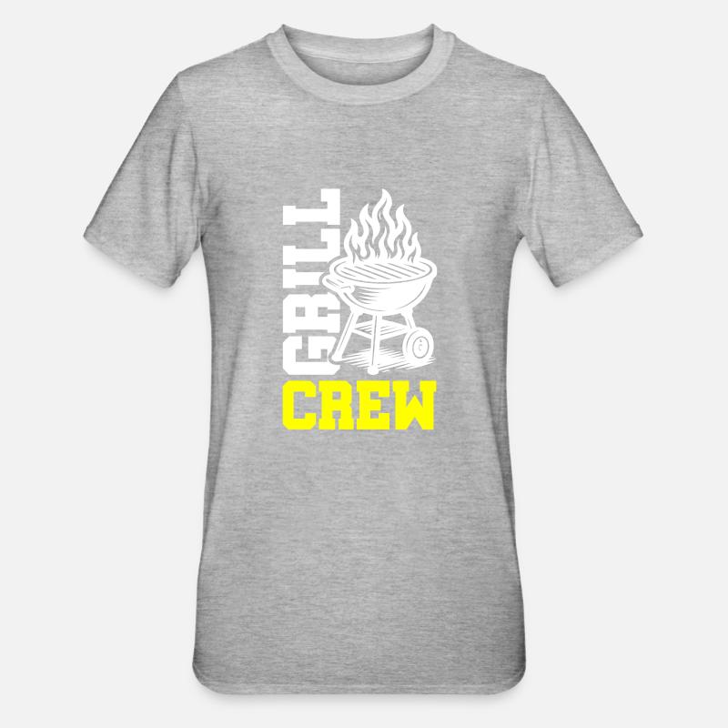 Grill Crew - Unisex Polycotton T-Shirt - heather grey