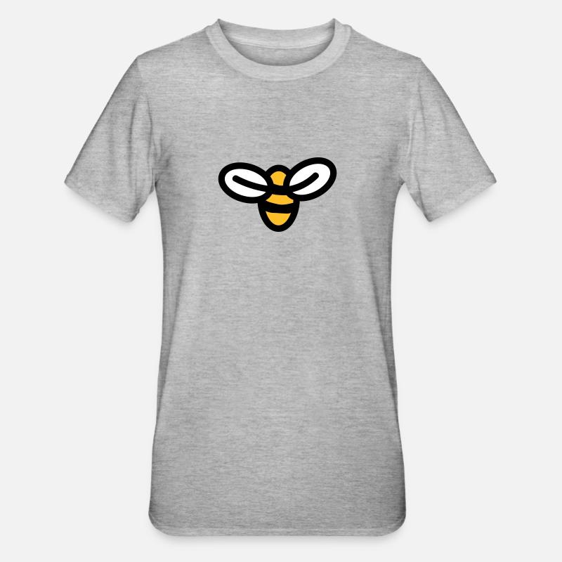 Bee - T-shirt polycoton Unisexe - gris chiné