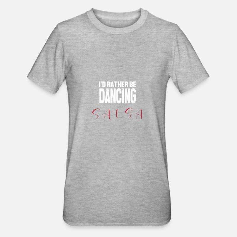 Danseuse de salsa Danseuse - T-shirt polycoton Unisexe - gris chiné