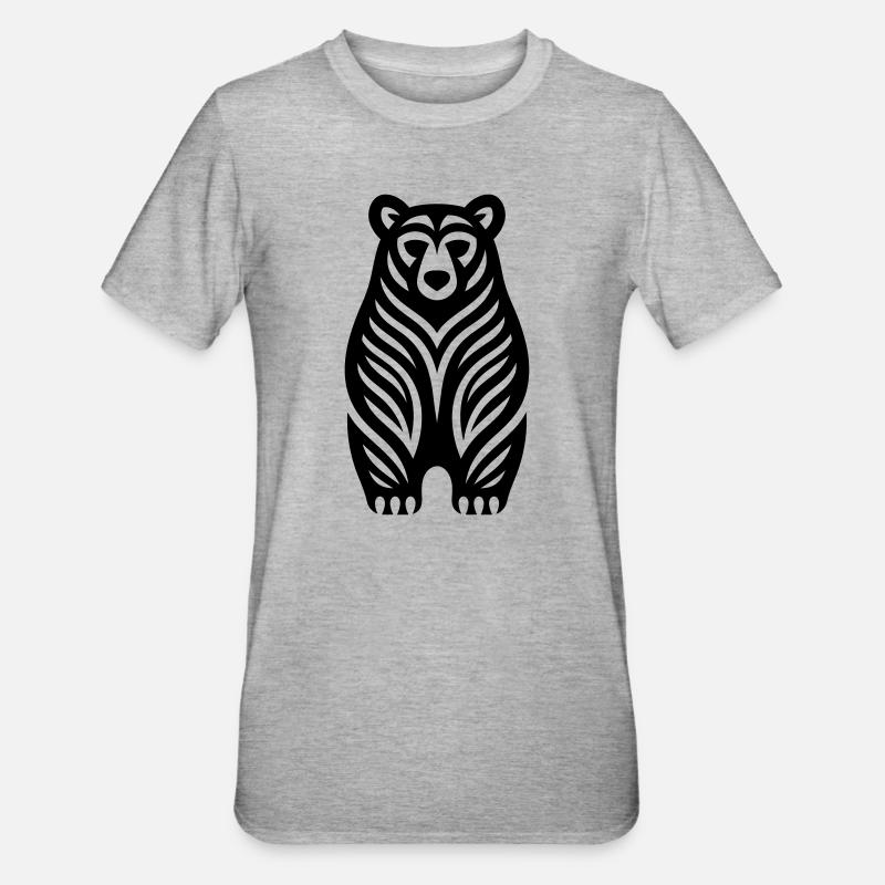 Juste un ours noir #4 | N-imal_Wears - T-shirt polycoton Unisexe - gris chiné