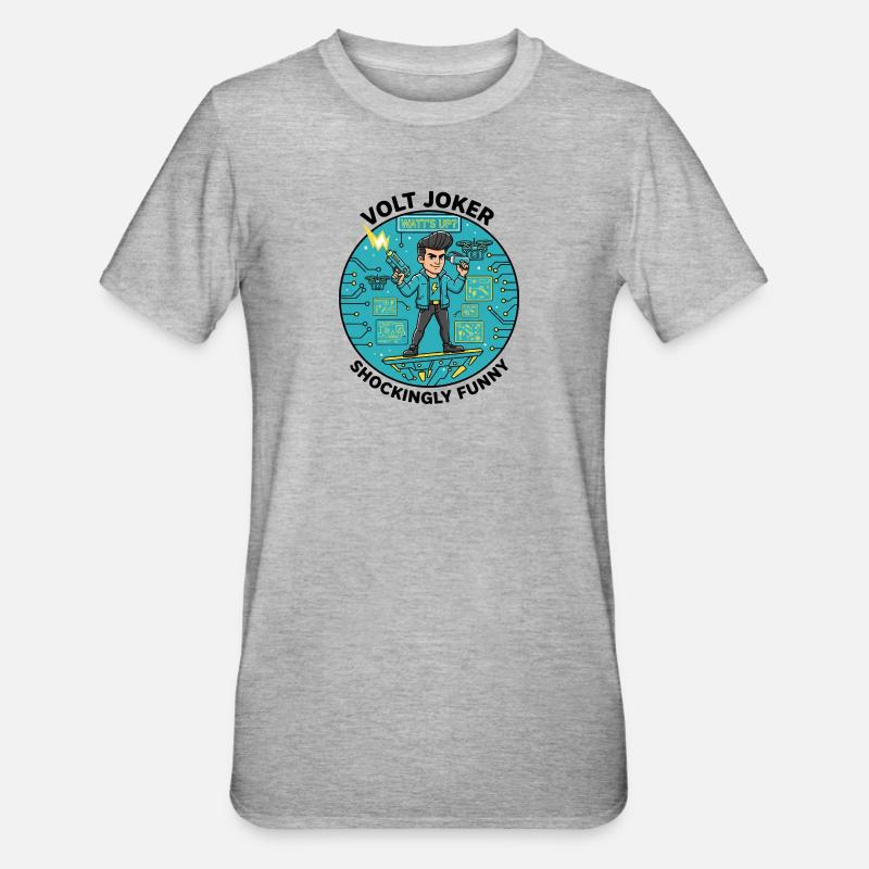 Watt’s Up Electronic Hero - T-shirt polycoton Unisexe - gris chiné