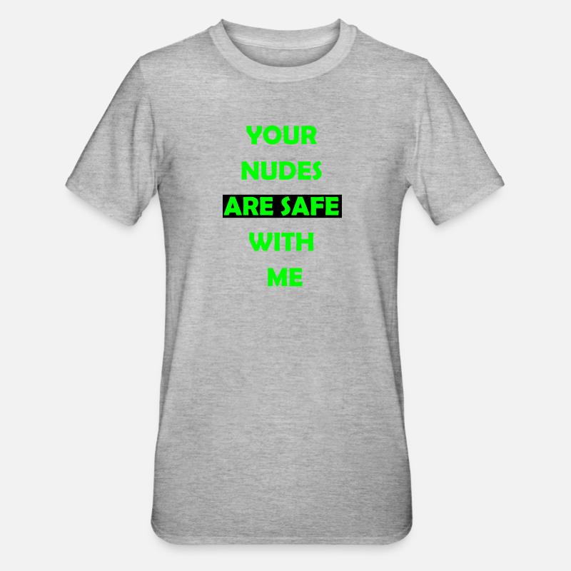 Funny Bold Statement Tee - Unisex Polycotton T-Shirt - heather grey