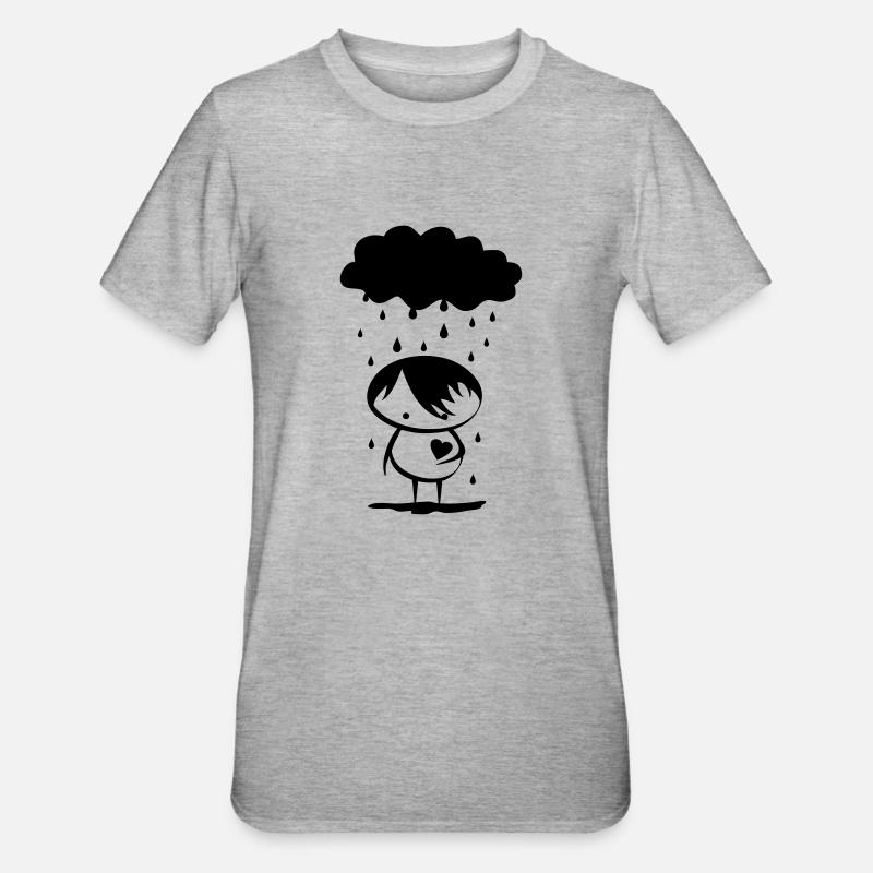 Emo - Unisex Polycotton T-Shirt - heather grey