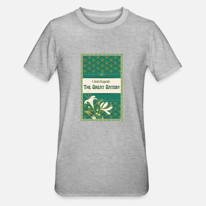 Fitzgeralds Der große Gatsby - Unisex Polycotton T-Shirt - Grau meliert