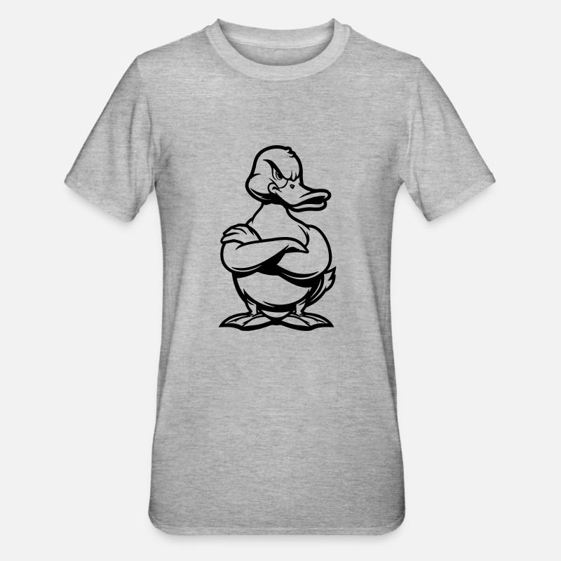 Bande dessinée Duck Duck - T-shirt polycoton Unisexe - gris chiné