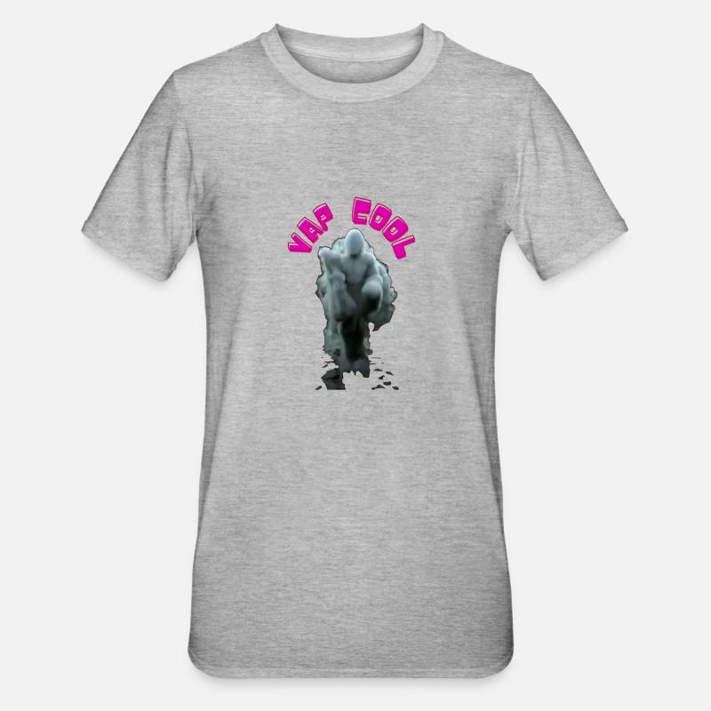 Vap Cool - T-shirt polycoton Unisexe - gris chiné