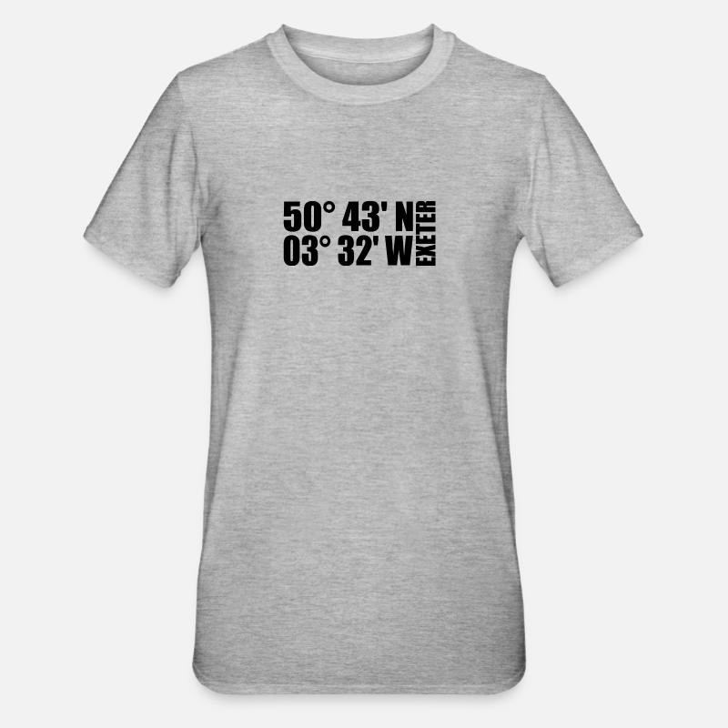 Exeter Coordinates - Unisex Polycotton T-Shirt - heather grey