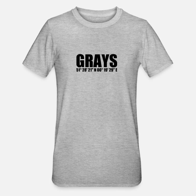 Coordonnées de Gray - T-shirt polycoton Unisexe - gris chiné