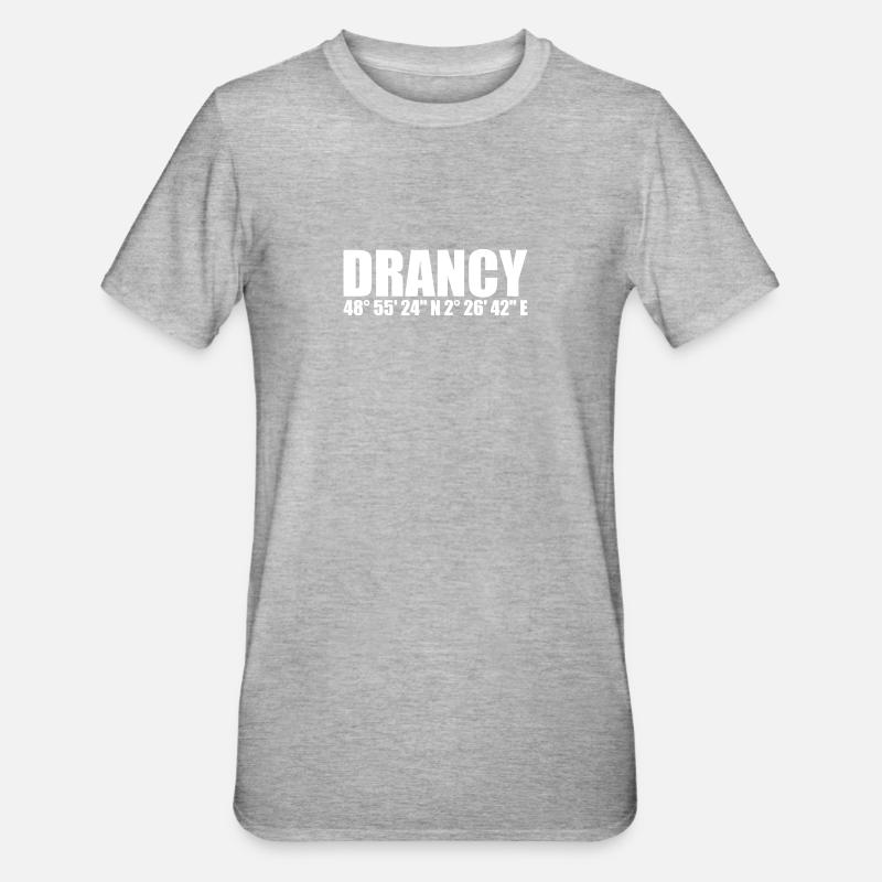 Coordonnées de Drancy - T-shirt polycoton Unisexe - undefined