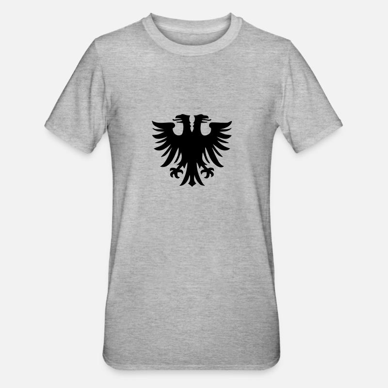 double-headed eagle - Unisex Polycotton T-Shirt - heather grey
