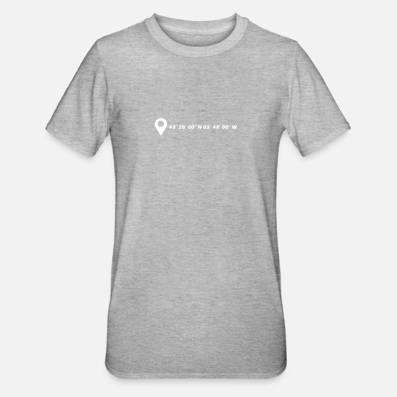 Coordonnées de Santander - T-shirt polycoton Unisexe - undefined