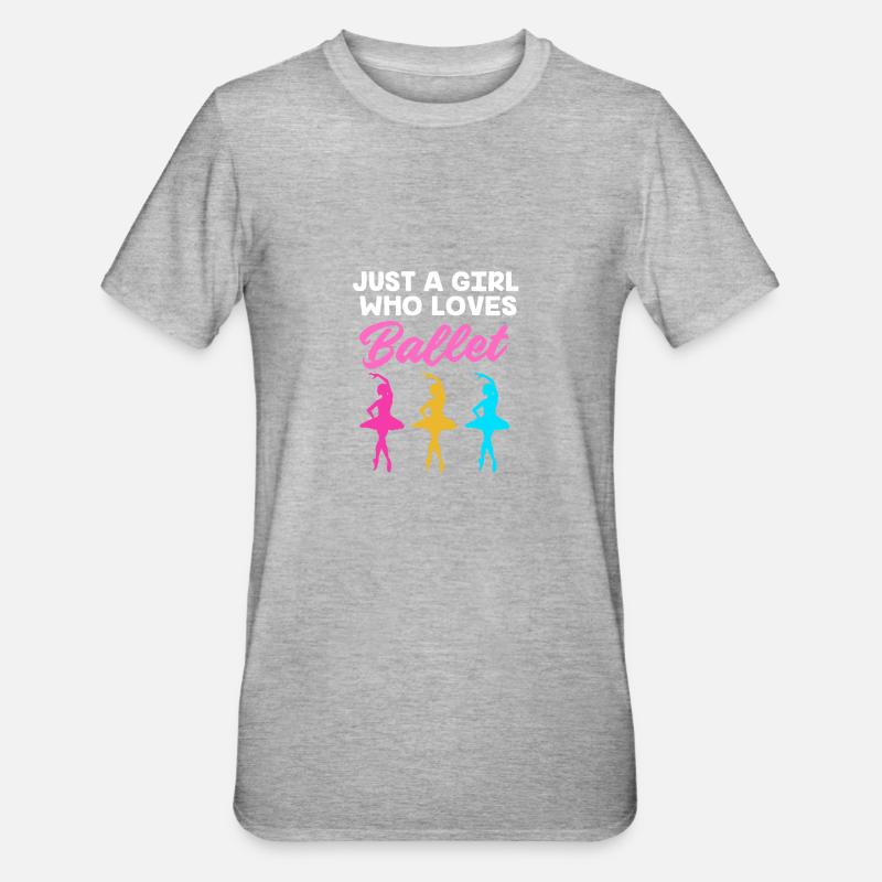 Danseuse de ballet - T-shirt polycoton Unisexe - gris chiné