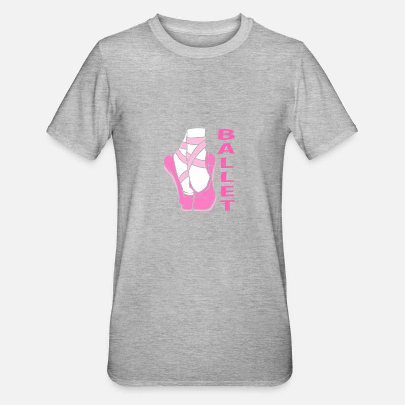 Danseuse de ballet - T-shirt polycoton Unisexe - gris chiné