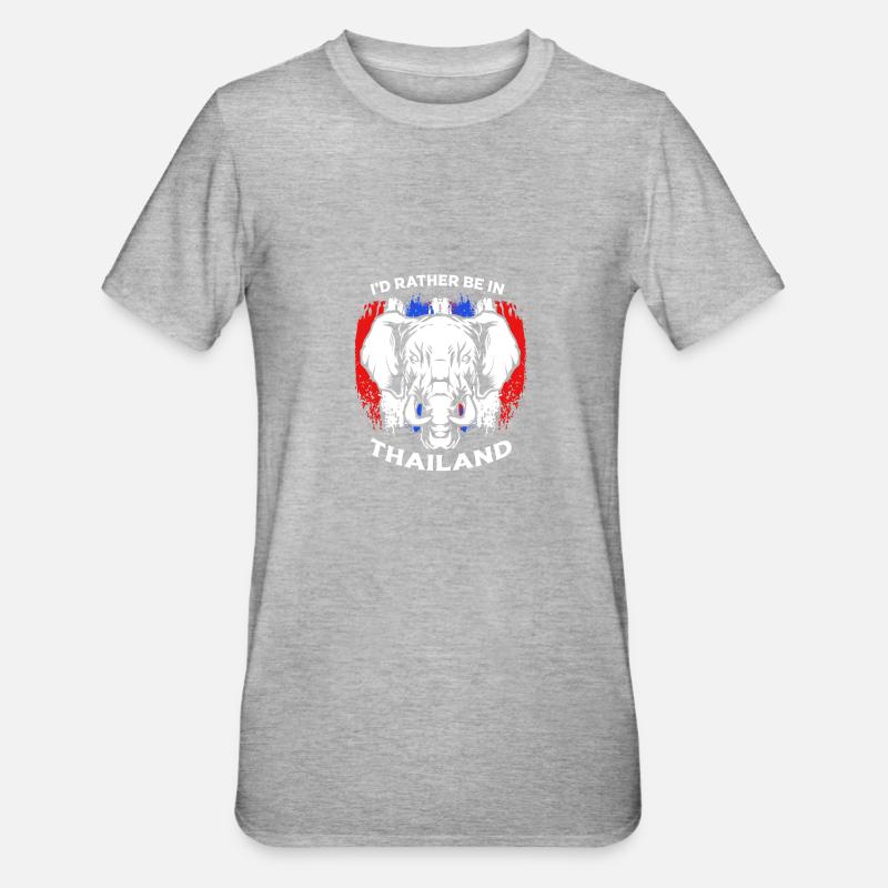 Thaïlande Langue thaïlandaise - T-shirt polycoton Unisexe - gris chiné