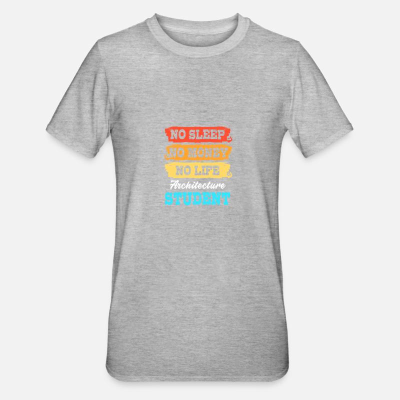 architecture - T-shirt polycoton Unisexe - gris chiné