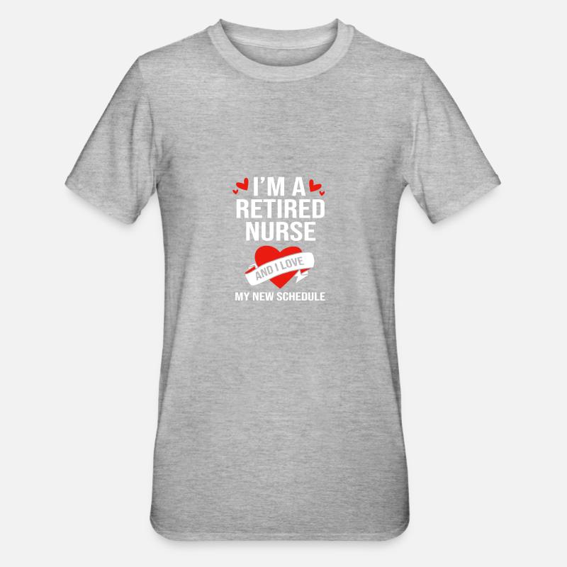 Pension d’infirmière - T-shirt polycoton Unisexe - gris chiné