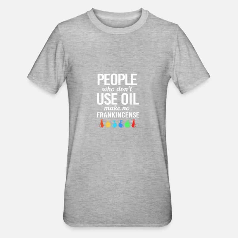 Ätherisches Öl - Unisex Polycotton T-Shirt - Grau meliert