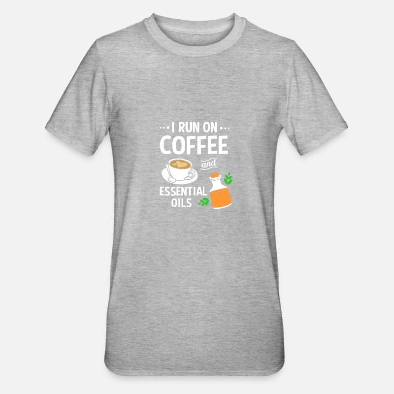 Ätherisches Öl - Unisex Polycotton T-Shirt - Grau meliert