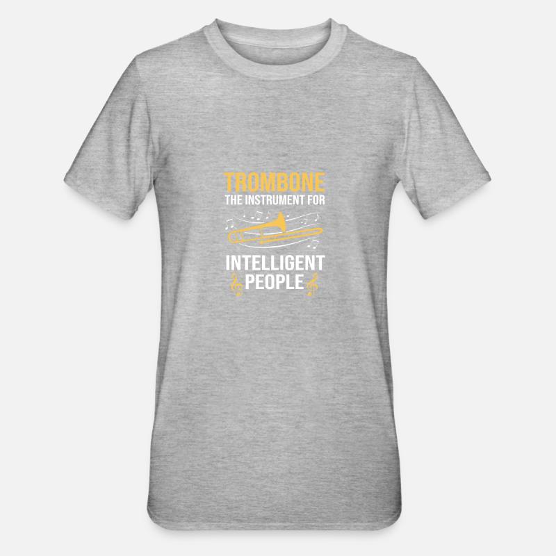 Trombone - T-shirt polycoton Unisexe - gris chiné