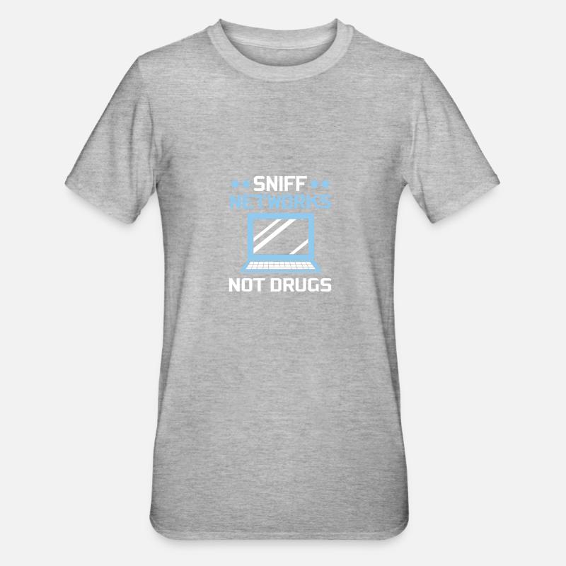 Cyber programmeur cybersécurité Hacker - T-shirt polycoton Unisexe - gris chiné
