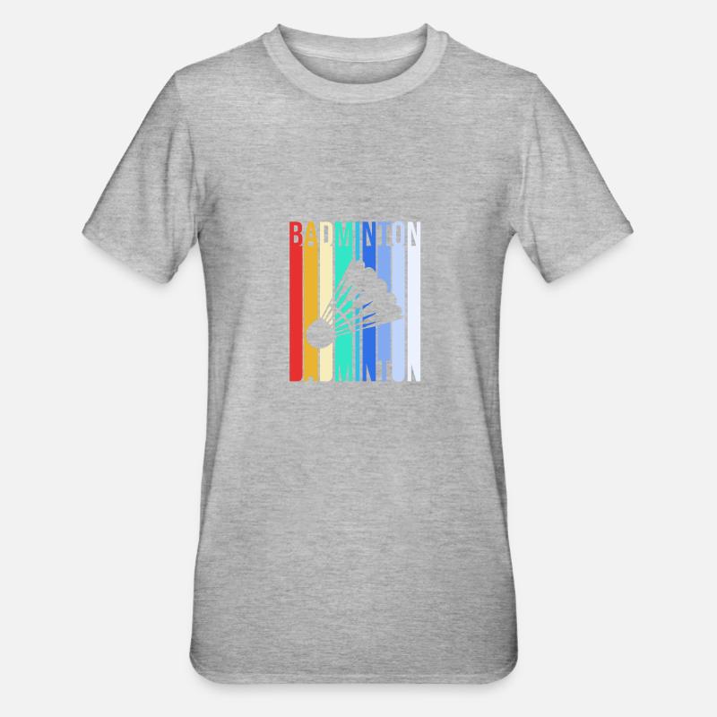 Badminton - T-shirt polycoton Unisexe - gris chiné
