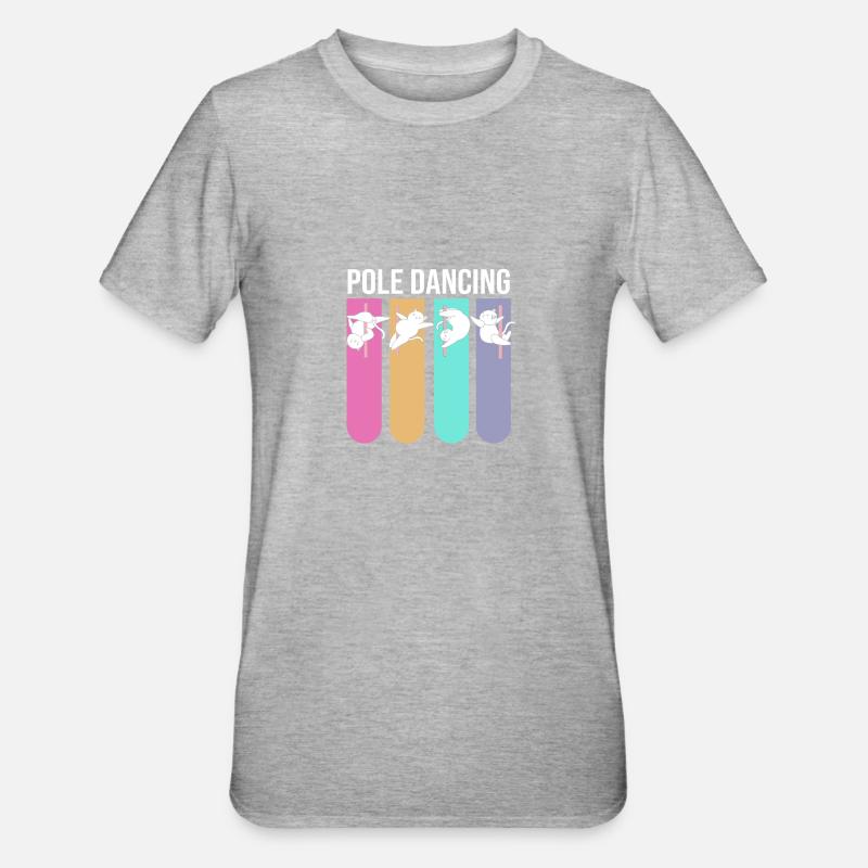 Pole Dance - T-shirt polycoton Unisexe - gris chiné