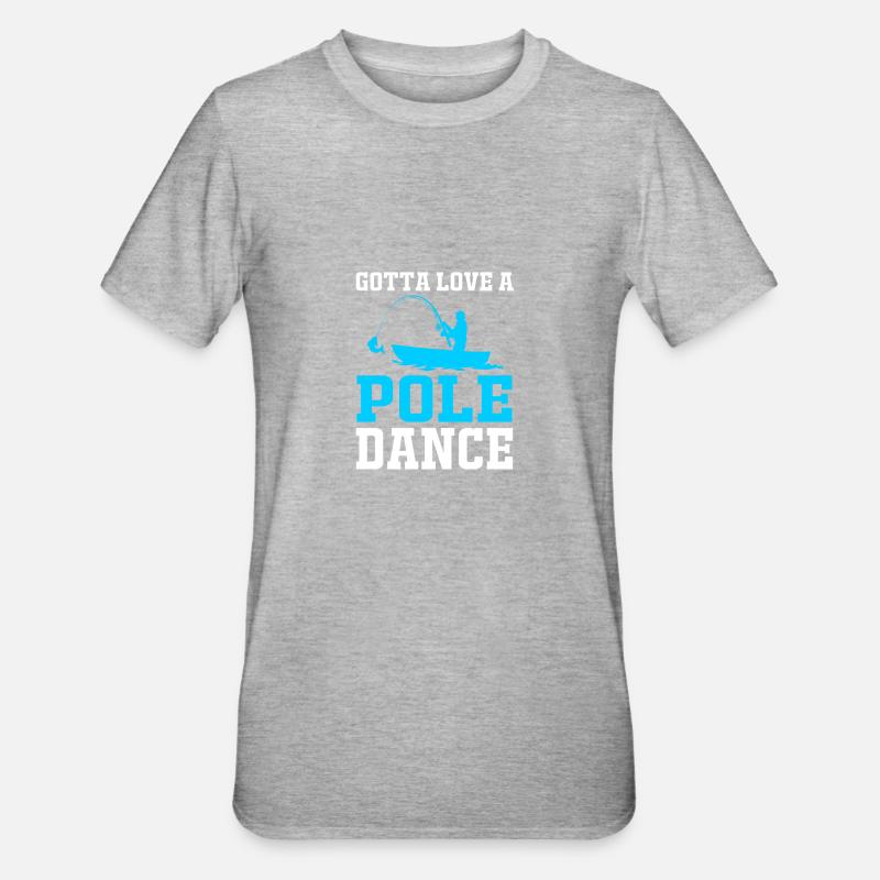 Pole Dance - T-shirt polycoton Unisexe - gris chiné