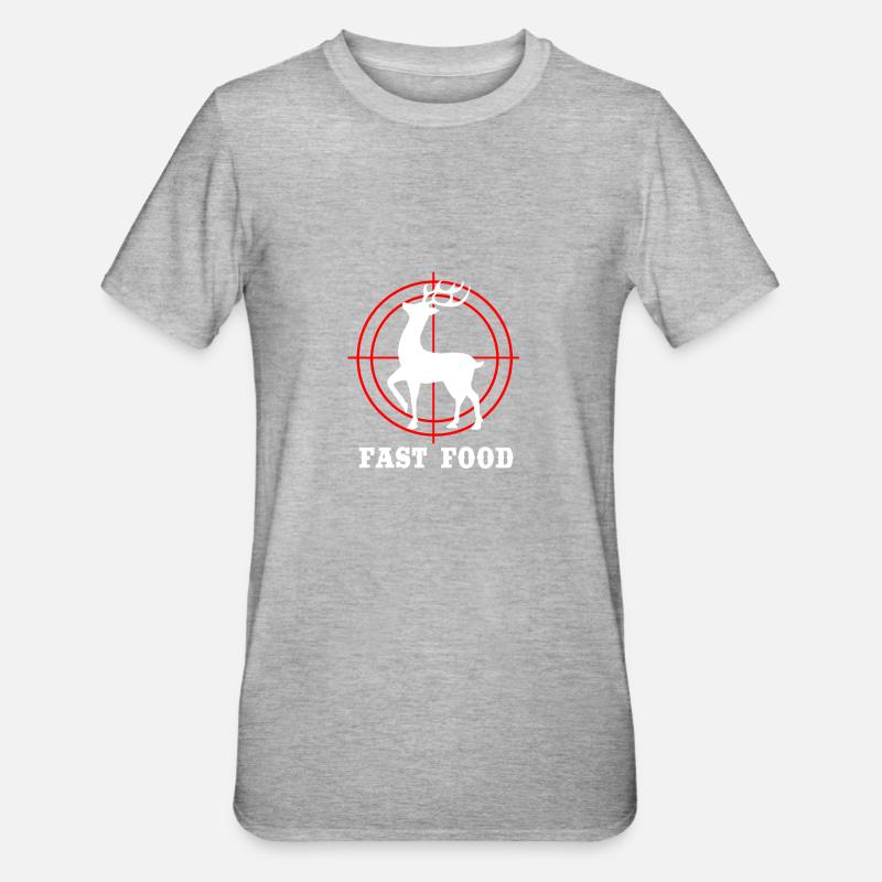 Chasse au chasseur - T-shirt polycoton Unisexe - gris chiné
