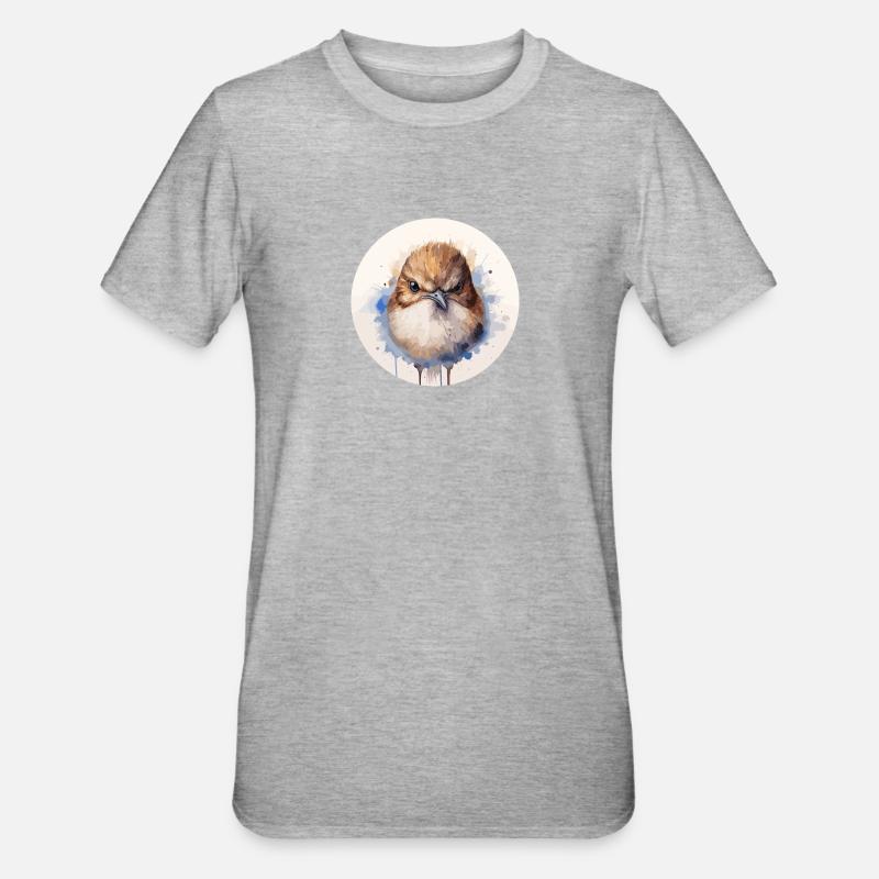 Troglodyte - T-shirt polycoton Unisexe - gris chiné