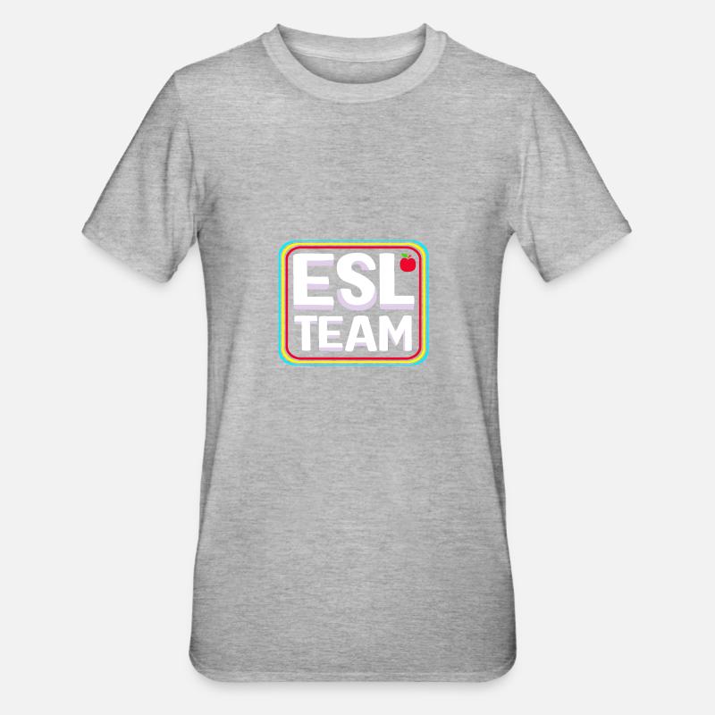 Professeur d’anglais Professeur d’anglais - T-shirt polycoton Unisexe - gris chiné