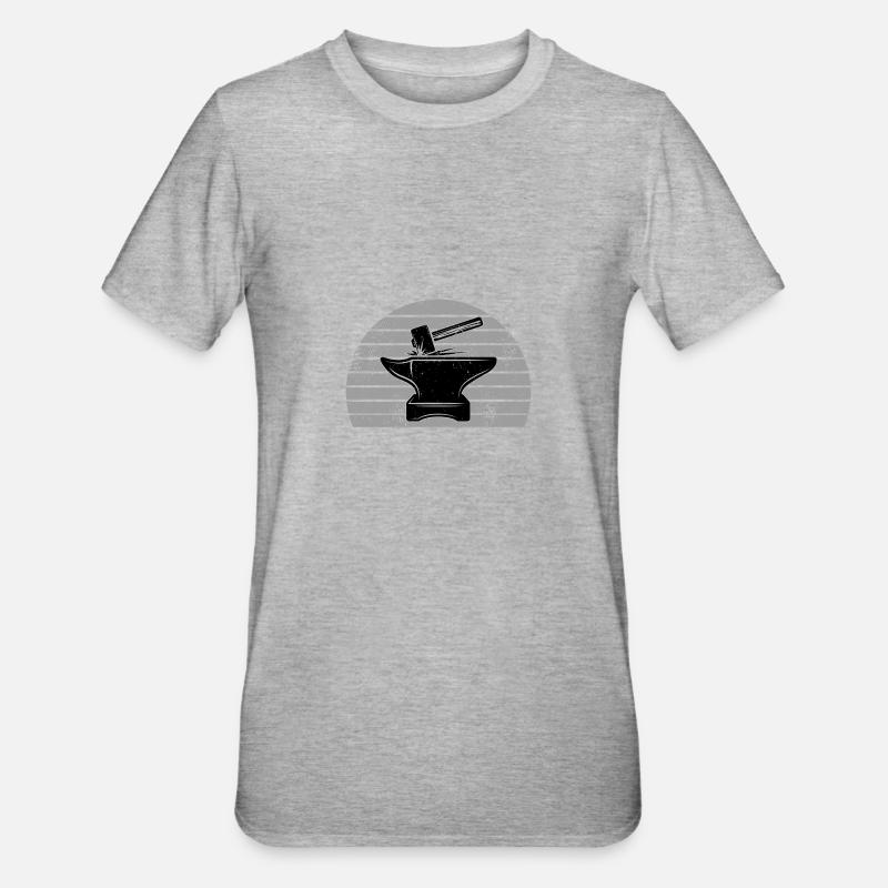 Amboss - Unisex Polycotton T-Shirt - Grau meliert