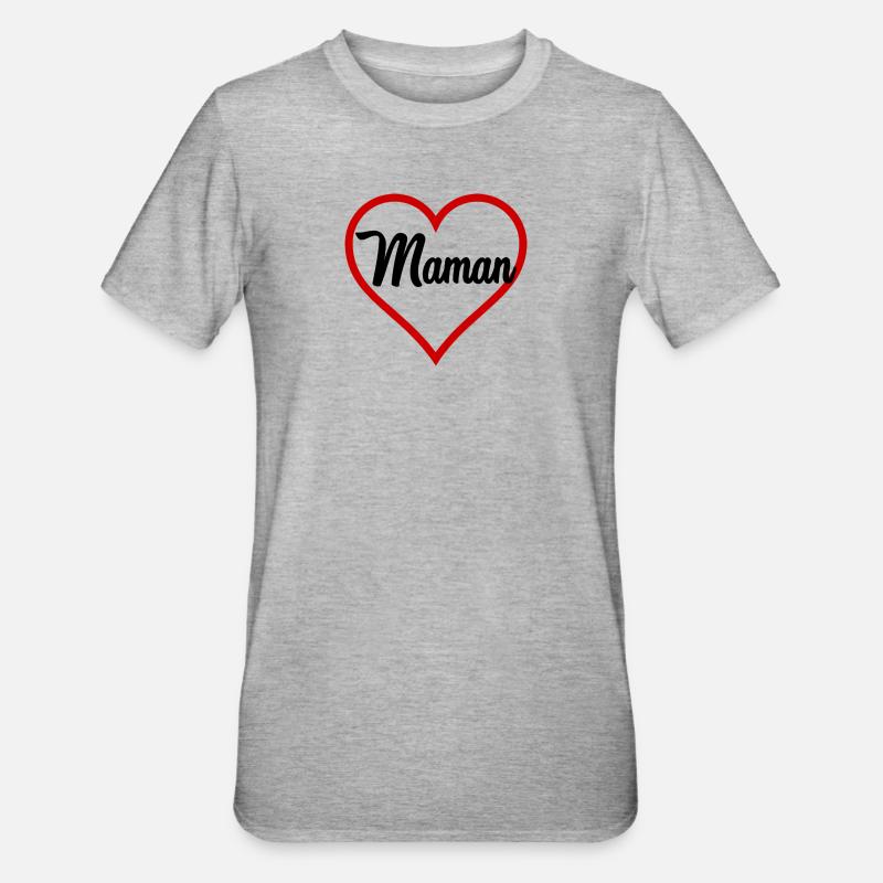 FESTA DELLA MAMMA. MAMMA - Maglietta unisex, mix cotone e poliestere - grigio melange