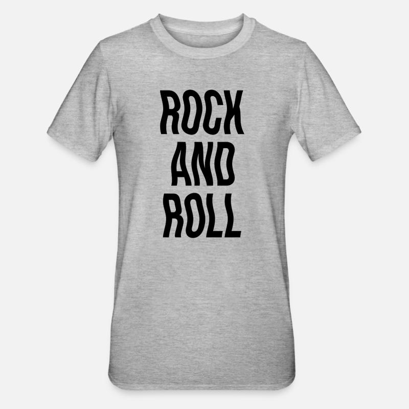 Conception musicale rock and roll - T-shirt polycoton Unisexe - gris chiné