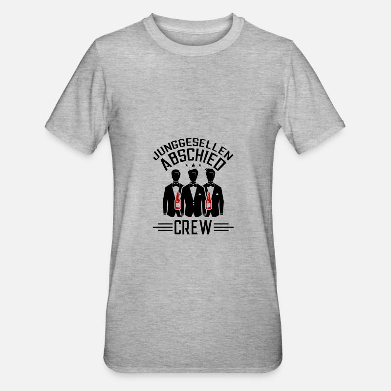 Bachelor Party Crew - Unisex Polycotton T-Shirt - heather grey