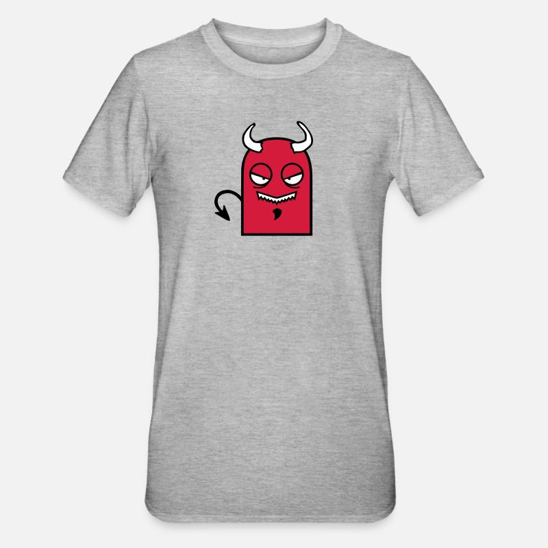 Little Devil (Comic Character) - Unisex Polycotton T-Shirt - heather grey