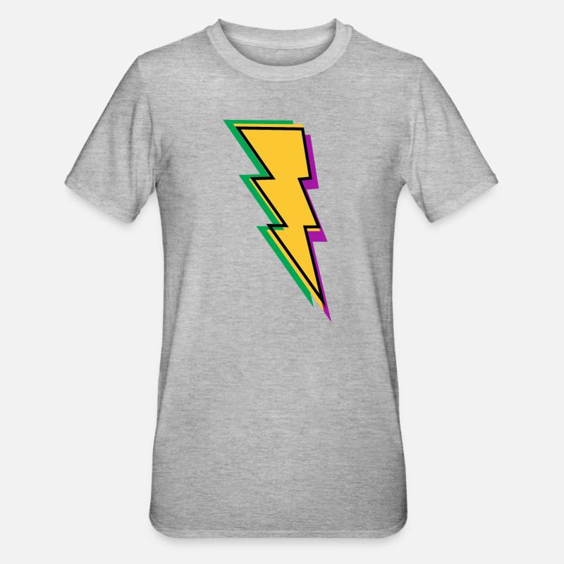 Éclair éclair - T-shirt polycoton Unisexe - gris chiné