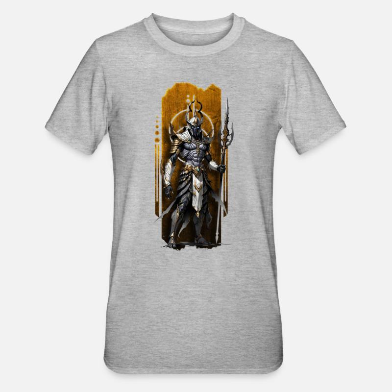 Osiris, Wächter der Unterwelt - Unisex Polycotton T-Shirt - Grau meliert