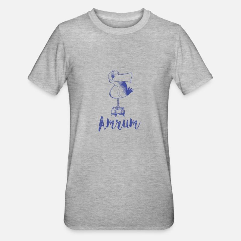 Amrum Moewe - T-shirt polycoton Unisexe - gris chiné