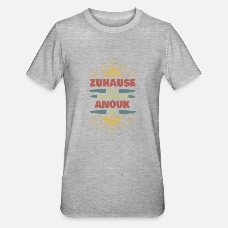 Lebenspartnerin Anouk - Unisex Polycotton T-Shirt - Grau meliert