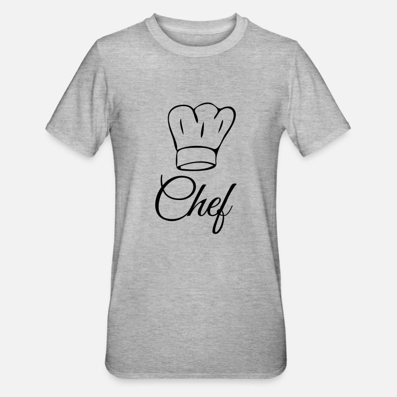 Küchenchef Koch Chef - T-shirt polycoton Unisexe - gris chiné