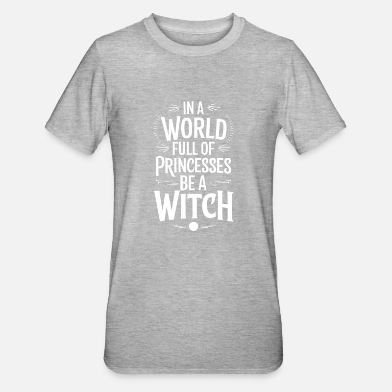 Sei anders, sei magisch! - Unisex Polycotton T-Shirt - Grau meliert