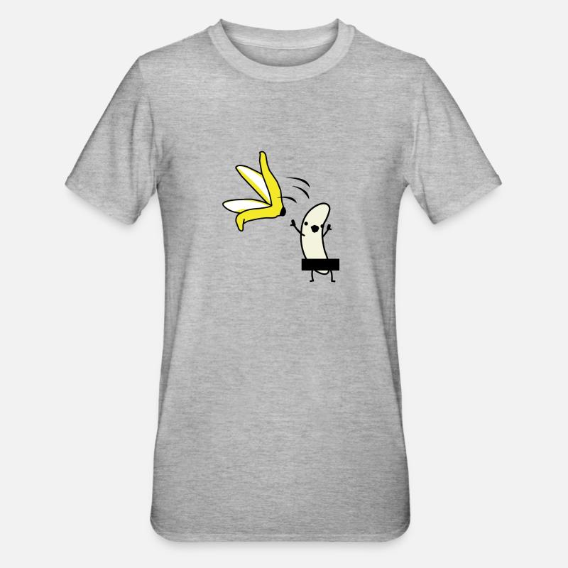 Banana pulls blank - Unisex Polycotton T-Shirt - heather grey