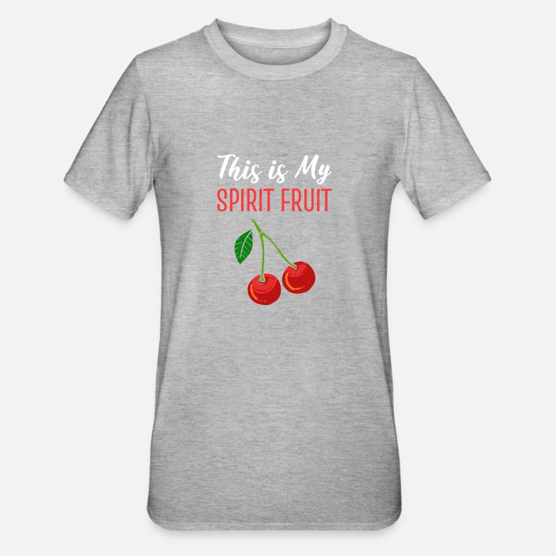 Ghost Fruit Fruit Picker Gift - Unisex Polycotton T-Shirt - heather grey