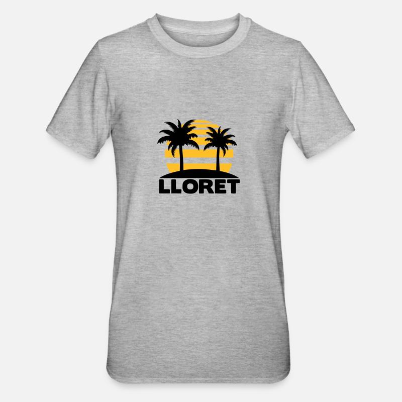 Lloret de Mar - Unisex Polycotton T-Shirt - heather grey