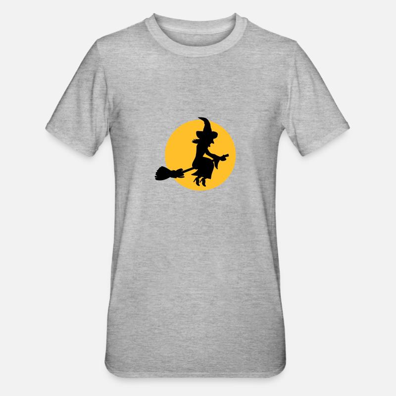 Sorcière - T-shirt polycoton Unisexe - gris chiné