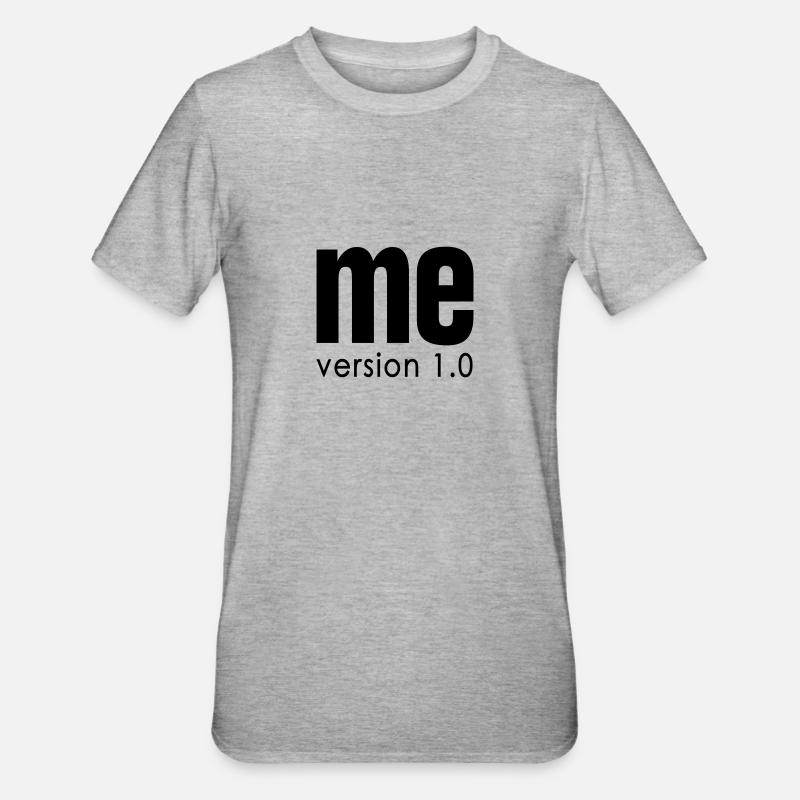 ME version 1.0 NET - Unisex Polycotton T-Shirt - heather grey