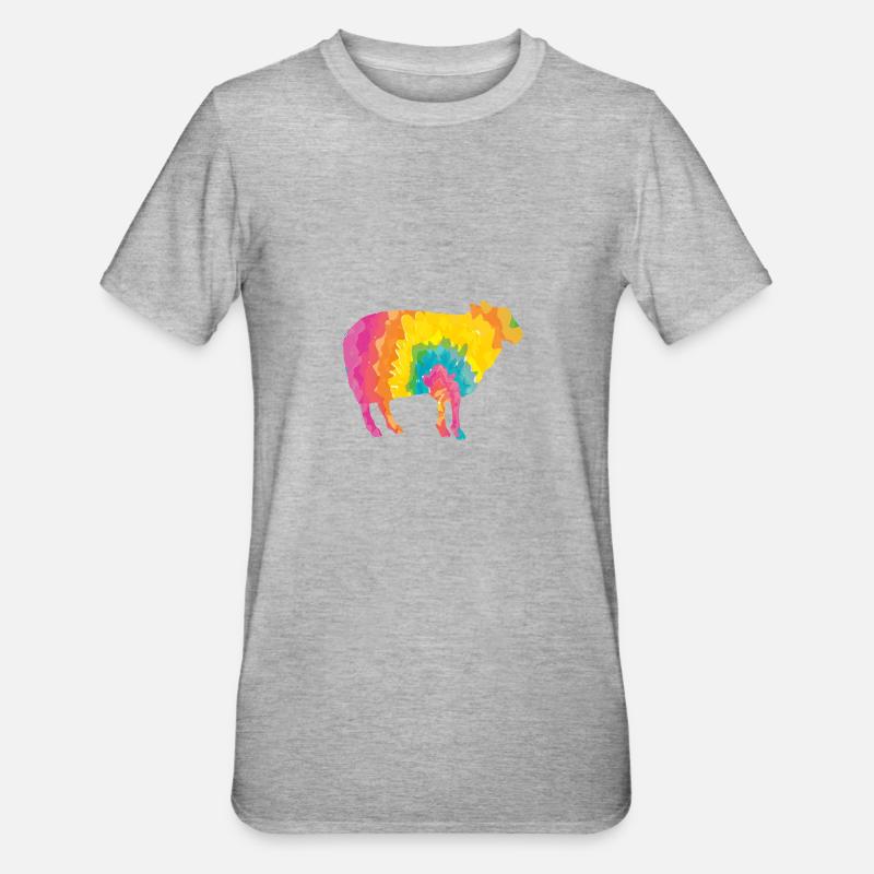 Schäfer Schaf - Unisex Polycotton T-Shirt - Grau meliert