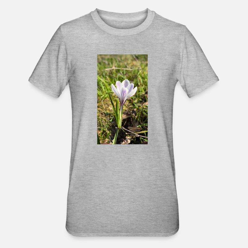 crocus - T-shirt polycoton Unisexe - gris chiné