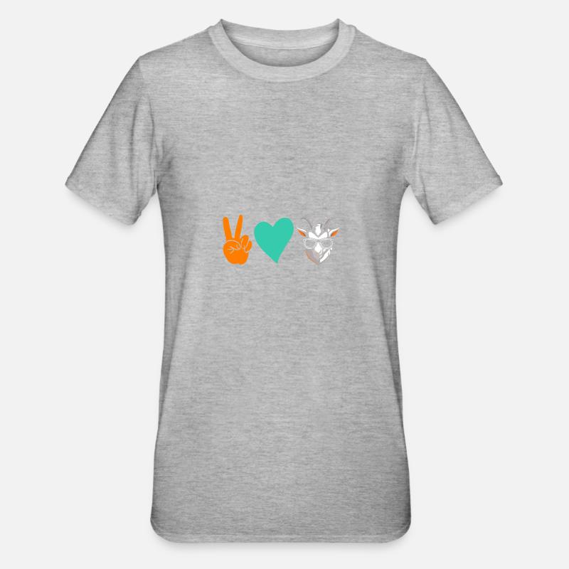 Chèvres - T-shirt polycoton Unisexe - gris chiné