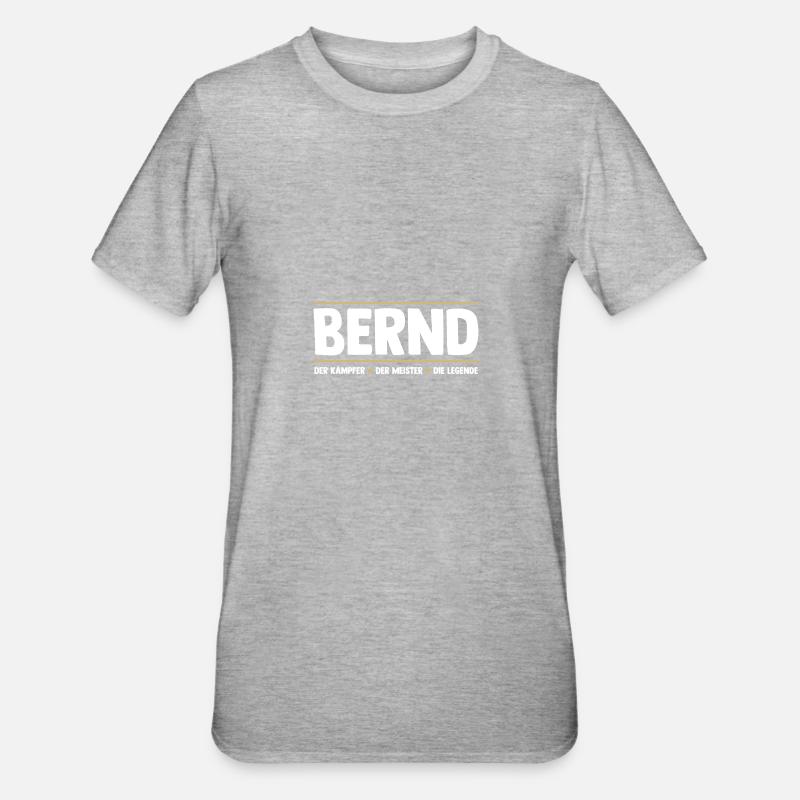 Bernd - T-shirt polycoton Unisexe - gris chiné
